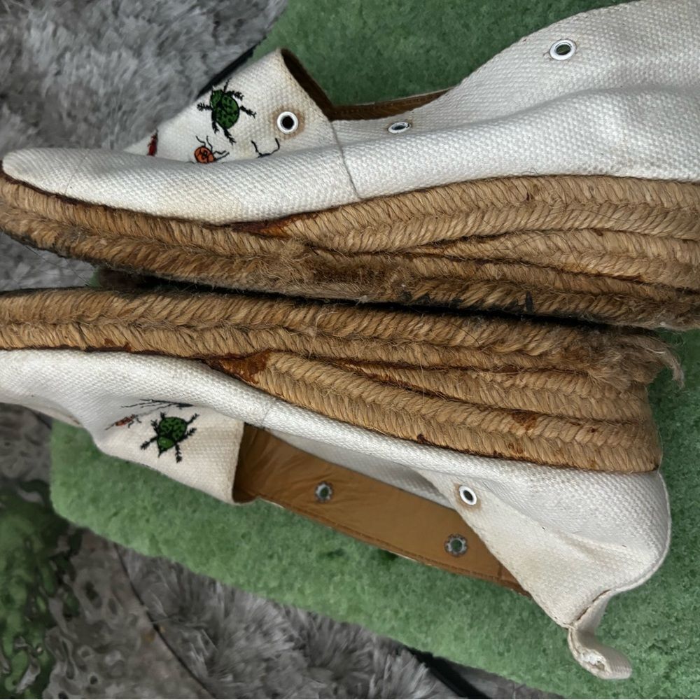 Hermes Espadrilles insect flats classic loafers rare vintage shoes bug slide ins - Picture 5 of 13